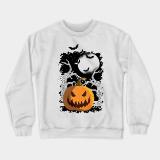 Halloween vintage design Pumpkin Crewneck Sweatshirt